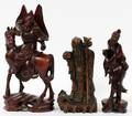 CARVED CHINESE TEAKWOOD FIGURES 3