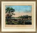 CURRIER  IVES HAND COLORED LITHOGRAPH 1852