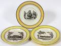 FRENCH CREIL PLATES 19TH C SIX