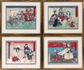 JAPANESE UKIYOE WOODBLOCK PRINTS FOUR