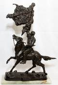 AFTER FREDERIC REMINGTON BRONZE SCULPTURE