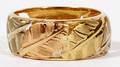 ITALIAN 18KT TWOCOLOR GOLD BAND SIZE 75