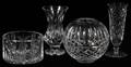 WATERFORD CRYSTAL VASES  BOTTLE HOLDER