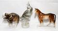 ROYAL DUX PORCELAIN ANIMAL FIGURES THREE