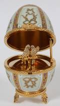 LIMOGES PORCELAIN FABERGE STYLE EGG