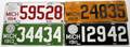 MICHIGAN PORCELAIN LICENSE PLATES FOUR