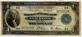 US 1NATIONAL PAPER CURRENCY 1914 NOTE