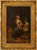 ANTIQUE ITALIAN SCHOOL OIL ON CANVAS