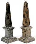 ITALIAN MARBLE OBELISKS PAIR