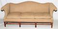 CHIPPENDALE STYLE UPHOLSTERED SOFA MID 20TH C
