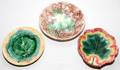 AMERICAN  CONTINENTAL MAJOLICA PLATES LATE 19TH C