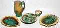 AMERICAN MAJOLICA TABLEWARE C 1900 5 PCS