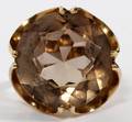 14KT YELLOW GOLD  SMOKY TOPAZ RING