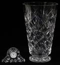 WATERFORD CRYSTAL BOUDOIR CLOCK  VASE