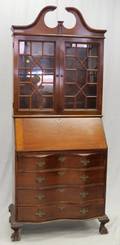 CHIPPENDALE STYLE SECRETARYBOOKCASE