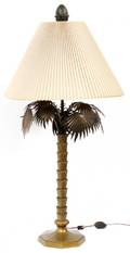 BRASS PALM TREE STYLE LAMP