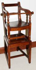ENGLISH WALNUT CHILDS HIGHCHAIR