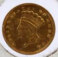 US INDIAN PRINCESS 1 GOLD RARE COIN 1868