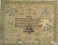 Pennsylvania Quaker needlework dated 1819