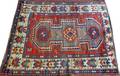 CAUCASIAN KAZAK HAND WOVEN RUG C 1880