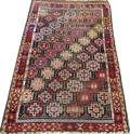 KHORASSAN KURDISH HAND WOVEN RUG C 1890