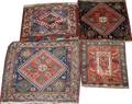 QASHQAI SOUTHWEST IRANIAN HAND WOVEN MATS 4 PCS