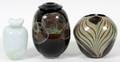 CONTEMPORARY ART GLASS VASES C 197890 3 PCS
