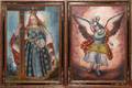 RELIGIOUS ICON OILS ON CANVAS 20TH C TWO