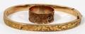 ANTIQUE 14KT GOLD LADYS BRACELET  RING TWO