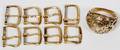 14 KT GOLD WATCH BUCKLES C 1940 8 ALSO 14KT RING
