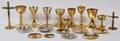 COMMUNION CHALICES PATENS  CRUCIFIXES 20 PIECES