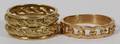 14KT YELLOW GOLD BANDS TWO