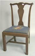 Chippendale style mahogany side chair
