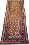 KURDISH NORTHWEST IRAN HAND WOVEN RUNNER C 1900