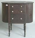 Federal style mahogany sewing stand