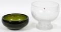 FINNISH IITTALA AND SWEDISH CRYSTAL BOWLS TWO