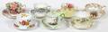 ENGLISH BONE CHINA CUPS AND SAUCERS 7 SETS