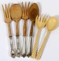 SALAD SERVING FLATWARE 6 PIECES