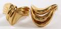 14KT YELLOW GOLD RIBBED RINGS TWO