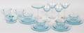 FOSTORIA FAIRFAXBLUE GLASS WARE 15 PIECES