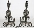 ANTIQUE ANDIRONS PAIR