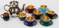 EUROPEAN LUSTERWARE DEMI TASSE TEA SET 15 PCS