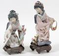 LLADRO JAPANESE LADIES W FLOWERS 8 1447 1450