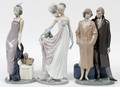 LLADRO PORCELAIN FIGURES OF LADIES  GENTLEMAN