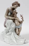 LLADRO PORCELAIN FIGURE GROUP WHERE LOVE BEGINS