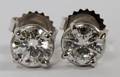 142CT ROUND DIAMOND STUD EARRINGS PAIR