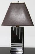 CONTEMPORARY ETCHED MARBLE LAMP OVERALL