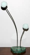 CONTEMPORARY ART GLASS  ACRYLIC LAMP SIGNED