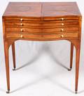 GEORGE III SATINWOOD DRESSING TABLE 19TH C