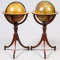 CARYS NEW TERRESTRIAL  CELESTIAL GLOBES EARLY 19TH C